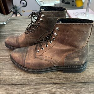 Thursday Boot Company Distressed Brown Leather Boots
